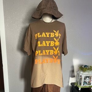 Men’s XL Brown PLAYBOY T